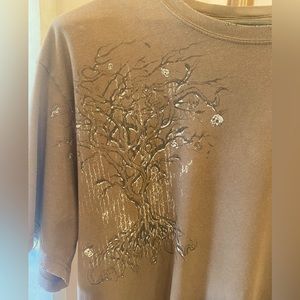 MENS XL RETRO BROWN T-SHIRT by STRANDED